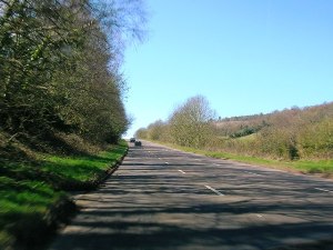 Suicide Lane on the A39 west of Minehead