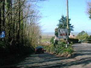 A39 Start of one-way section, Porlock