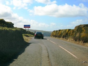 Suicide Lane on the A39 west of Minehead