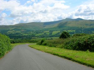 View from visitor centre road, off A470