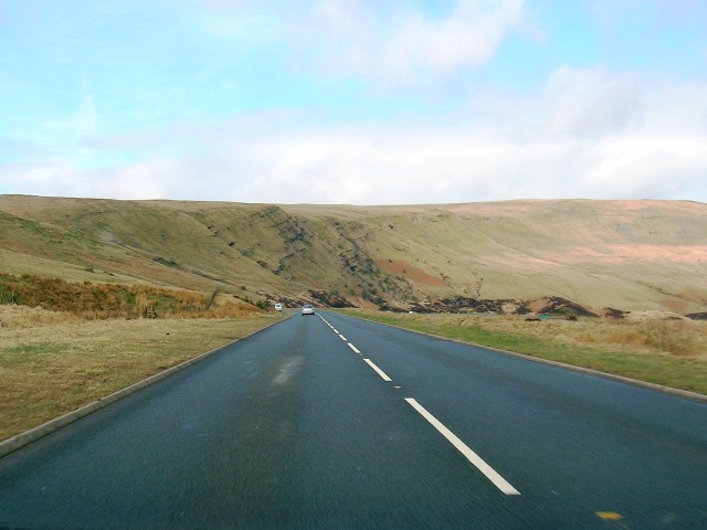 Looking north along the A470