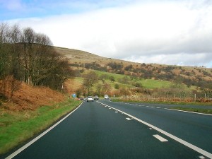 View from A470 towards Brecon