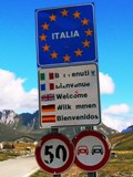 Border sign - Italy