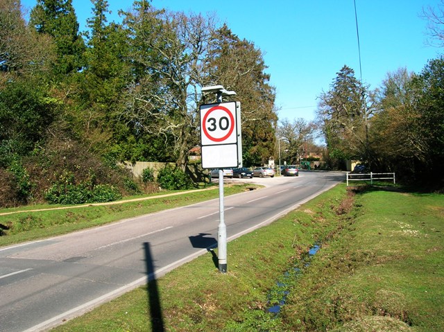 Brockenhurst Speed limit signs